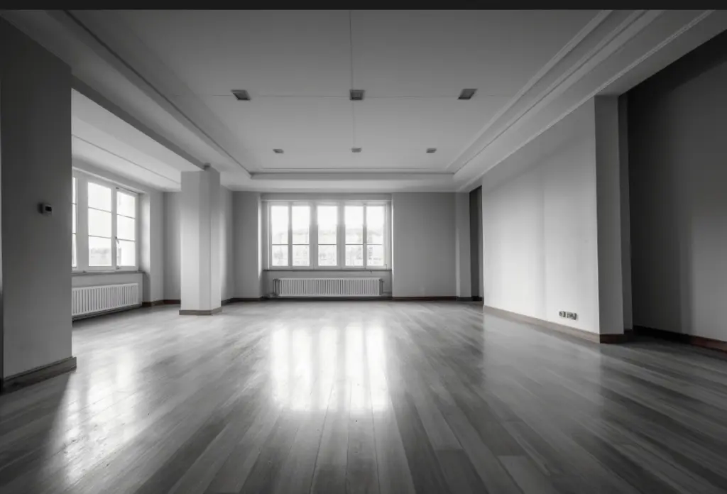 Empty rental property after professional clearance
