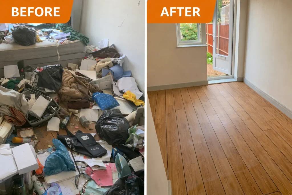 House clearance before and after