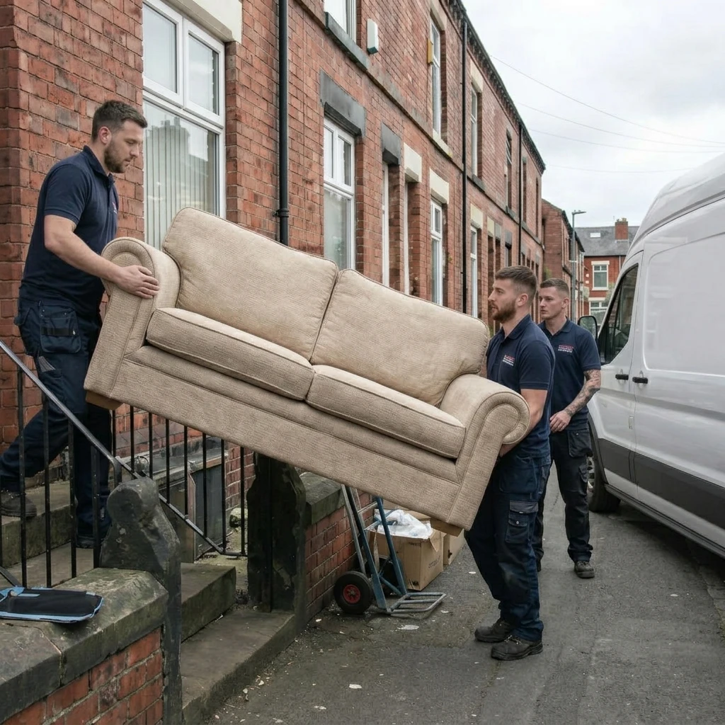 House Clearance Team moving furniture for landlords and estate agents